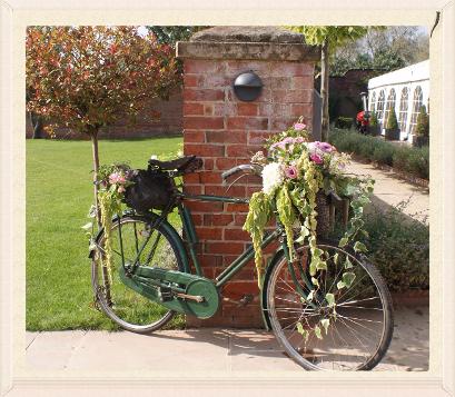 'Bernard' our vintage bicycle with flowers